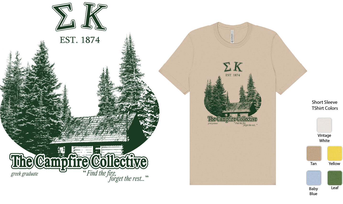 Sigma Kappa Forest Graphic T-Shirt