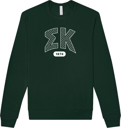 Sigma Kappa Varsity Polka Dot Crewneck