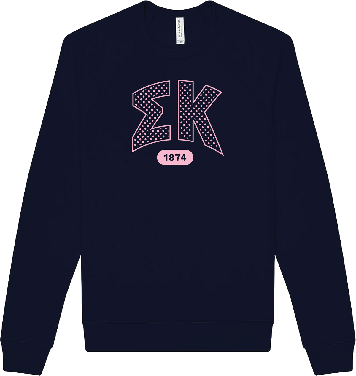Sigma Kappa Varsity Polka Dot Crewneck