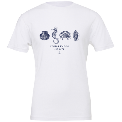 Sigma Kappa Nautical Graphic T-Shirts