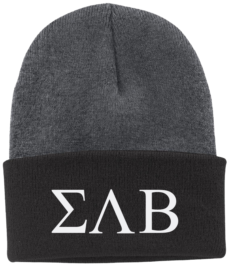 Sigma Lambda Beta Lettered Beanies