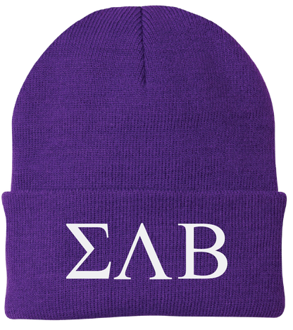 Sigma Lambda Beta Lettered Beanies