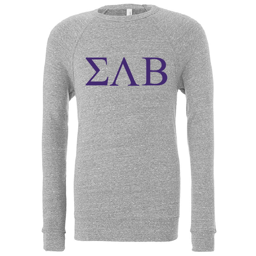 Sigma Lambda Beta Lettered Crewneck Sweatshirts