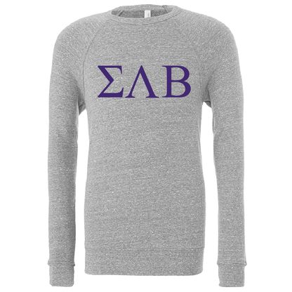 Sigma Lambda Beta Lettered Crewneck Sweatshirts