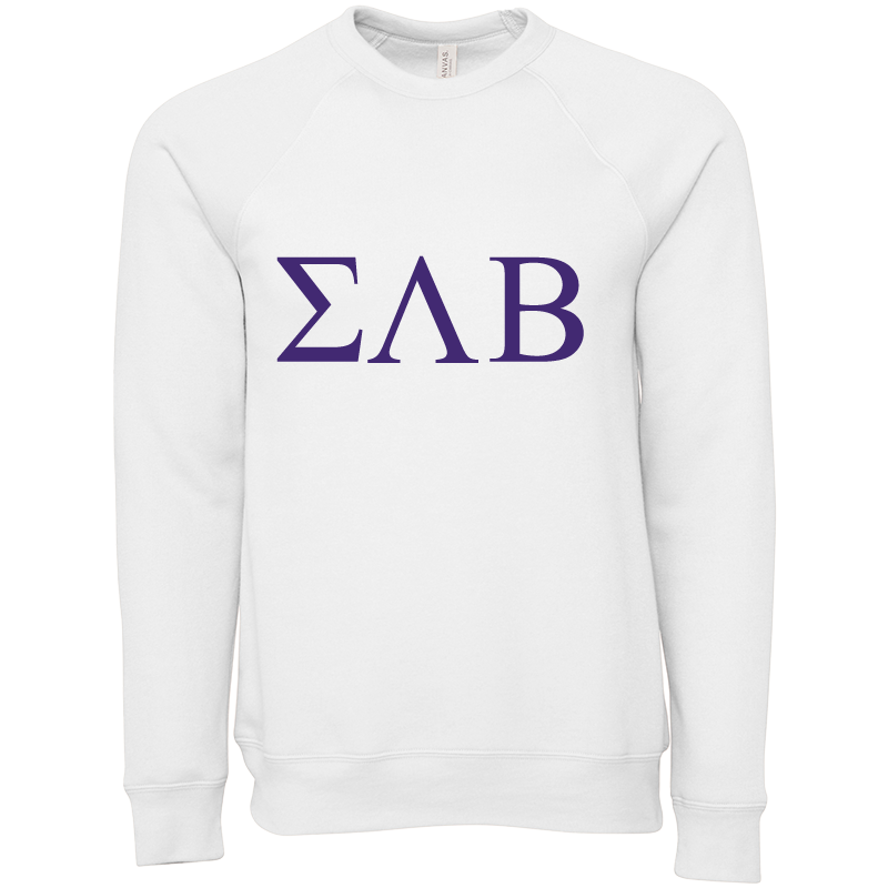 Sigma Lambda Beta Lettered Crewneck Sweatshirts