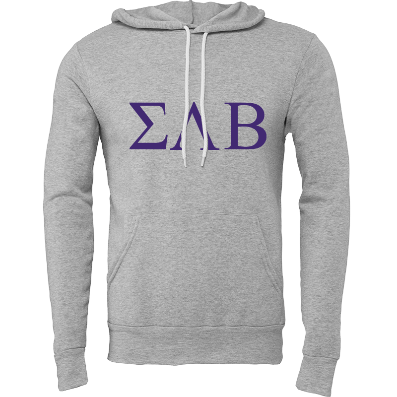 Sigma Lambda Beta Lettered Hooded Sweatshirts