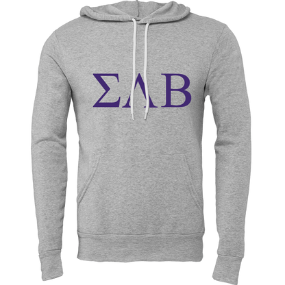 Sigma Lambda Beta Lettered Hooded Sweatshirts