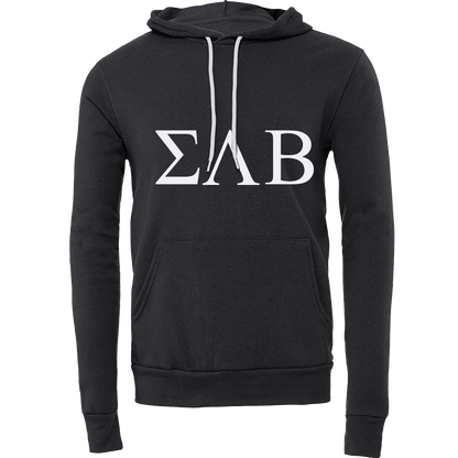 Sigma Lambda Beta Lettered Hooded Sweatshirts