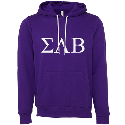 Sigma Lambda Beta Lettered Hooded Sweatshirts