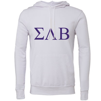 Sigma Lambda Beta Lettered Hooded Sweatshirts