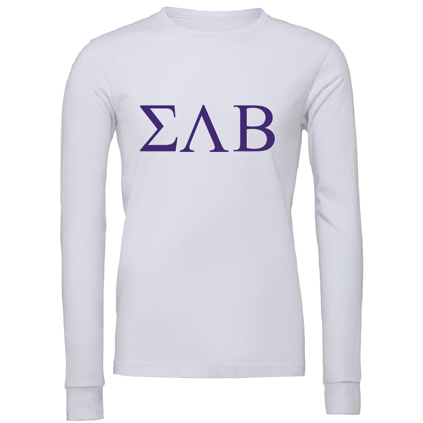 Sigma Lambda Beta Lettered Long Sleeve T-Shirts