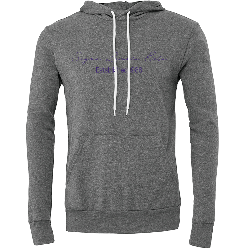 Sigma Lambda Beta Embroidered Scripted Name Hooded Sweatshirts