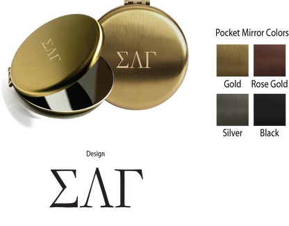 Sigma Lambda Gamma Lettered Pocket Mirrors