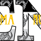 Sigma Nu Applique Letters Hooded Sweatshirt