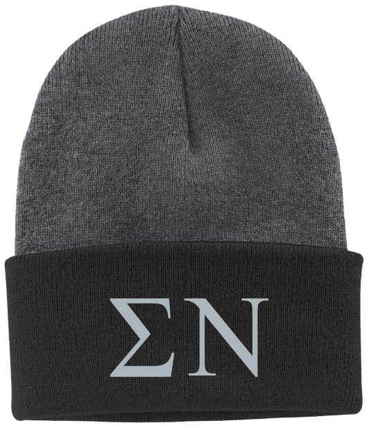 Sigma Nu Lettered Beanies