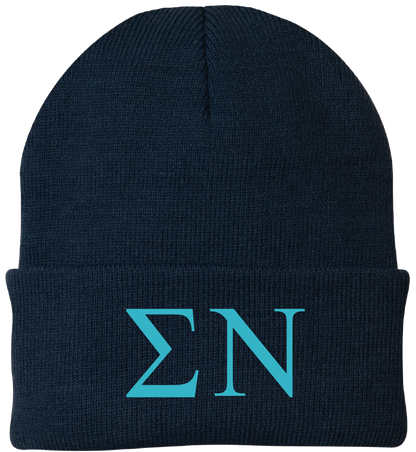 Sigma Nu Lettered Beanies