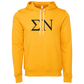 Sigma Nu Lettered Hooded Sweatshirts