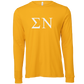 Sigma Nu Lettered Long Sleeve T-Shirts