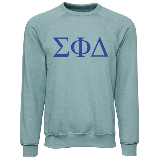 Sigma Phi Delta Embroidered Lettered Crewneck Sweatshirts