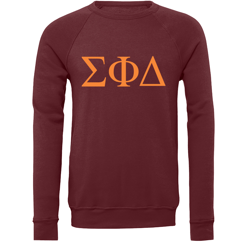 Sigma Phi Delta Lettered Crewneck Sweatshirts