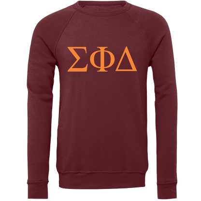 Sigma Phi Delta Lettered Crewneck Sweatshirts