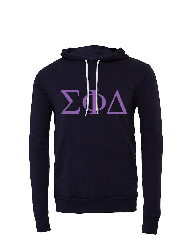 Sigma Phi Delta Lettered Hooded Sweatshirts