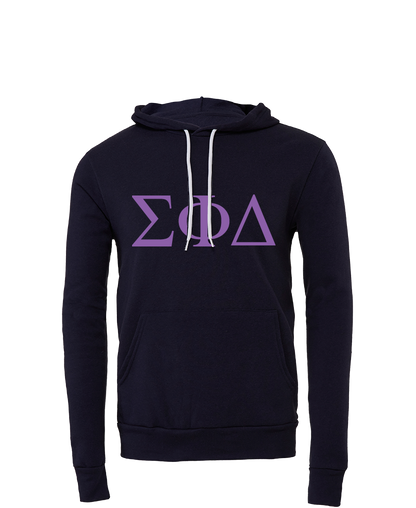 Sigma Phi Delta Lettered Hooded Sweatshirts