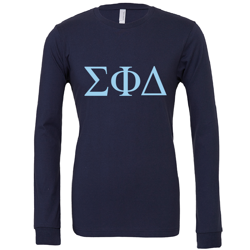 Sigma Phi Delta Lettered Long Sleeve T-Shirts