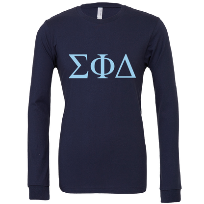 Sigma Phi Delta Lettered Long Sleeve T-Shirts