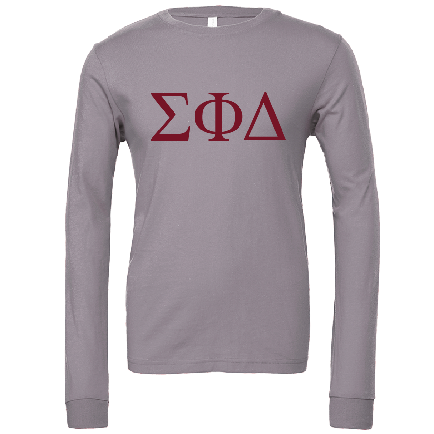 Sigma Phi Delta Lettered Long Sleeve T-Shirts