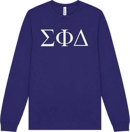 Sigma Phi Delta Lettered Long Sleeve T-Shirts