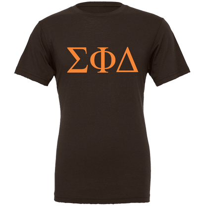 Sigma Phi Delta Lettered Short Sleeve T-Shirts