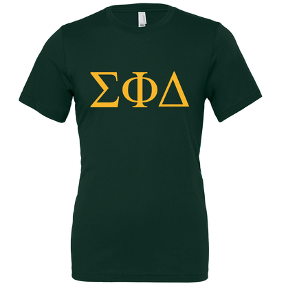 Sigma Phi Delta Lettered Short Sleeve T-Shirts