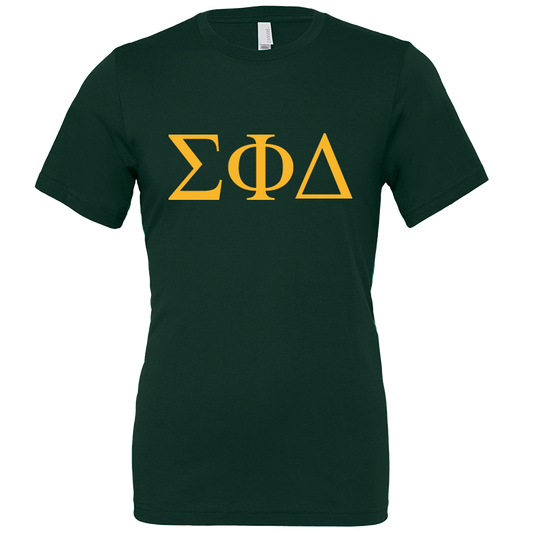 Sigma Phi Delta Lettered Short Sleeve T-Shirts