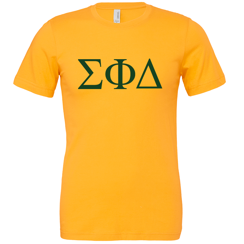 Sigma Phi Delta Lettered Short Sleeve T-Shirts