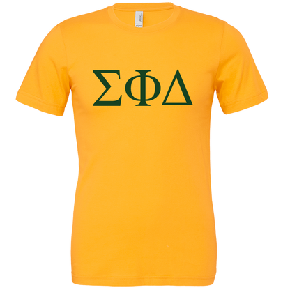 Sigma Phi Delta Lettered Short Sleeve T-Shirts