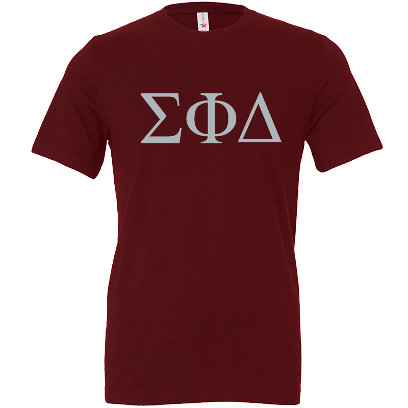 Sigma Phi Delta Lettered Short Sleeve T-Shirts