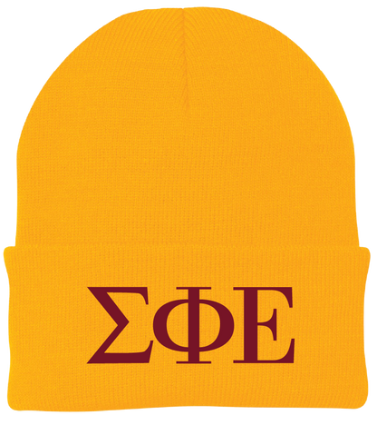 Sigma Phi Epsilon Lettered Beanies