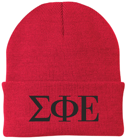 Sigma Phi Epsilon Lettered Beanies