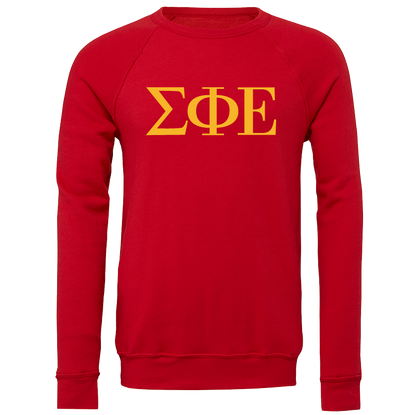 Sigma Phi Epsilon Lettered Crewneck Sweatshirts