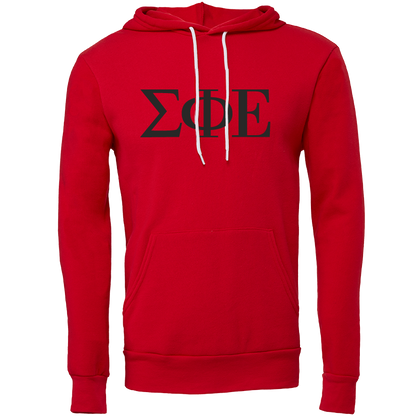 Sigma Phi Epsilon Lettered Hooded Sweatshirts