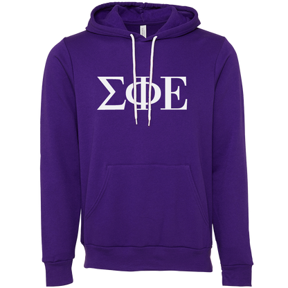 Sigma Phi Epsilon Lettered Hooded Sweatshirts