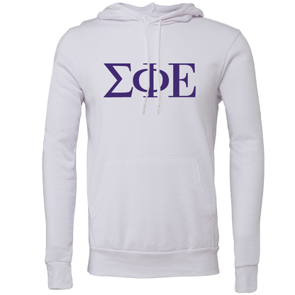 Sigma Phi Epsilon Lettered Hooded Sweatshirts