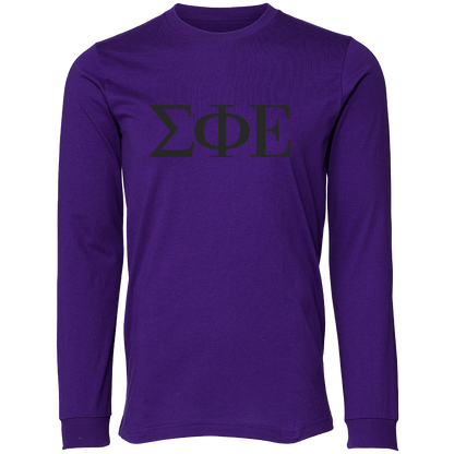 Sigma Phi Epsilon Lettered Long Sleeve T-Shirts