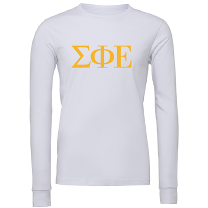 Sigma Phi Epsilon Lettered Long Sleeve T-Shirts