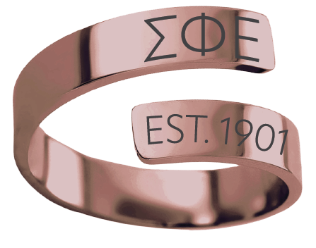 Sigma Phi Epsilon Year and Letters Rings