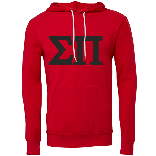 Sigma Pi Embroidered Lettered Hooded Sweatshirts