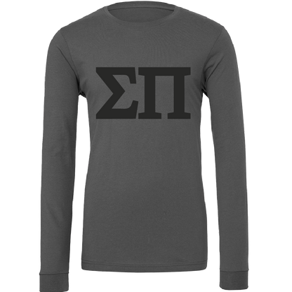 Sigma Pi Lettered Long Sleeve T-Shirts