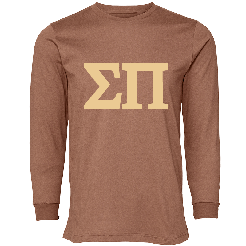 Sigma Pi Lettered Long Sleeve T-Shirts