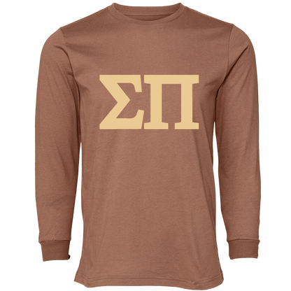 Sigma Pi Lettered Long Sleeve T-Shirts